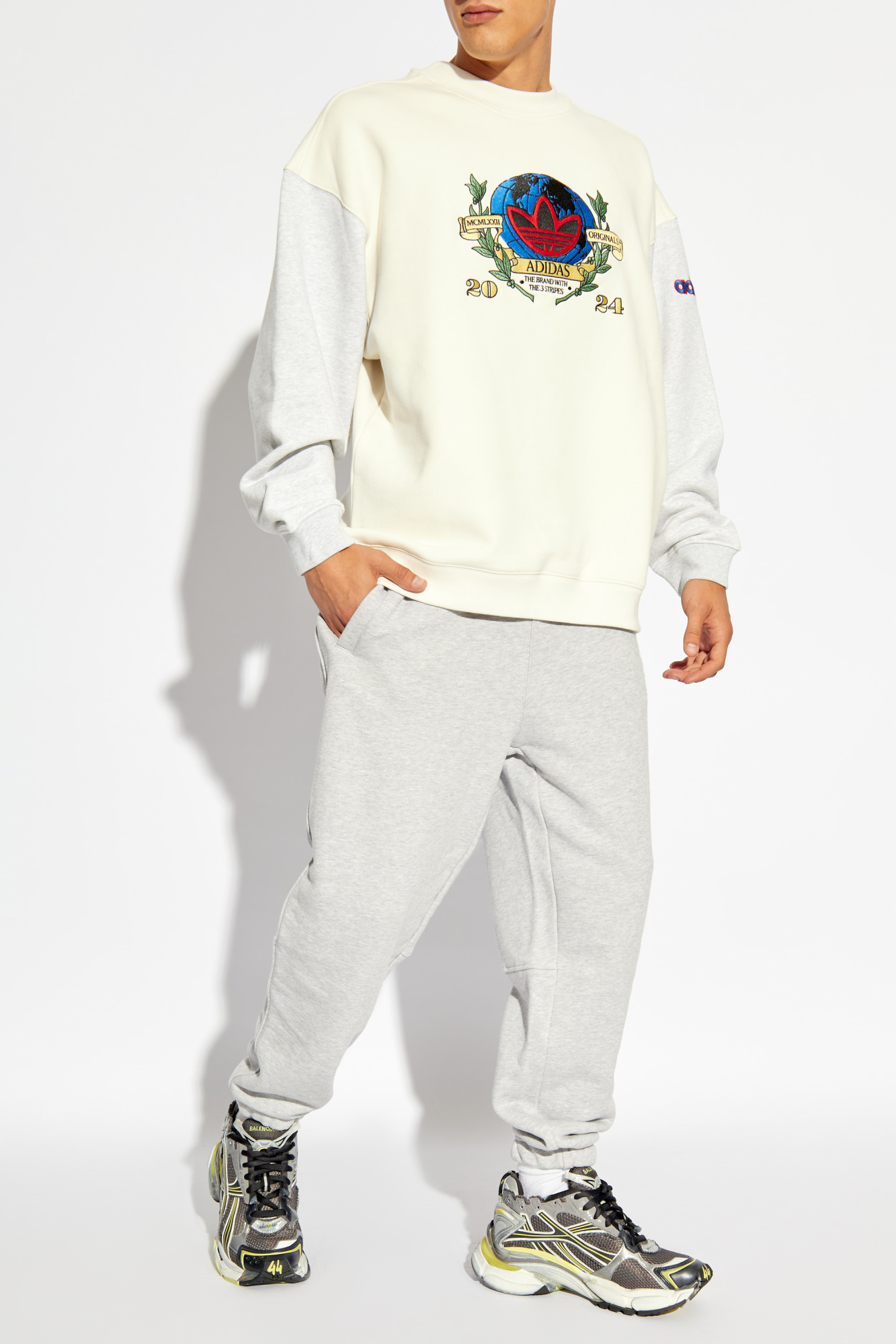 ADIDAS Originals Sweatshirt with embroidered logo Men s Clothing Vitkac